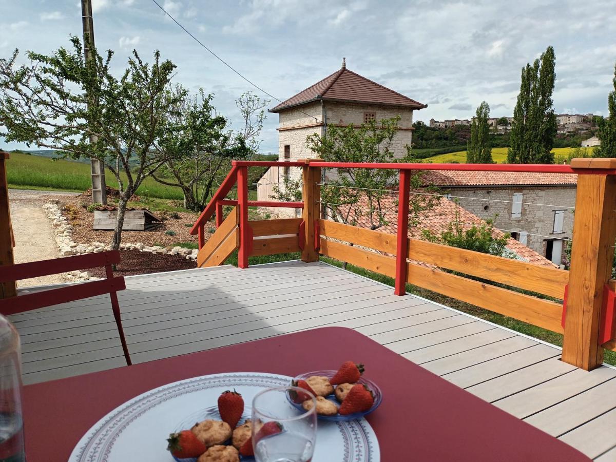 Вилла La Roulotte Du Tonnelier Castelnau-de-Montmiral Экстерьер фото